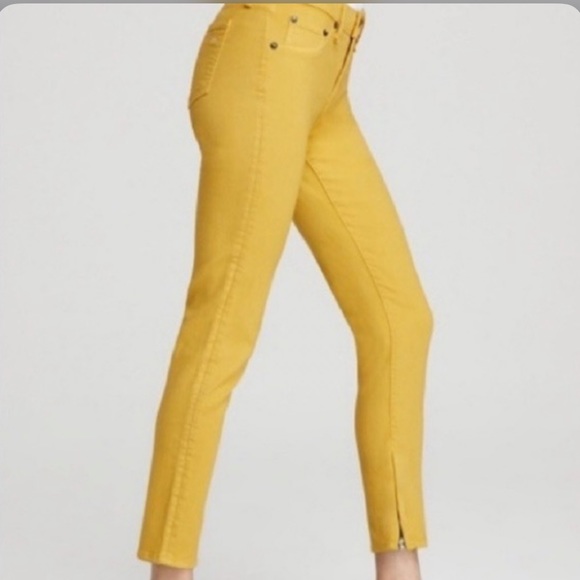 Rag & Bone Zipper Capri Skinny jeans Mustard Yellow - Picture 4 of 11